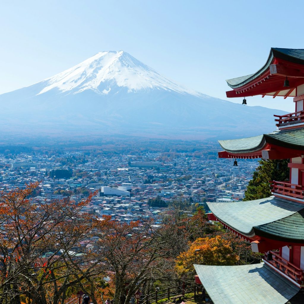Mount Fuji and Chureito Pagoda
